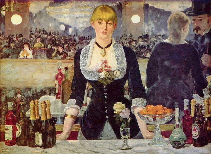 Edouard Manet Bar in den Folies Bergere Norge oil painting art